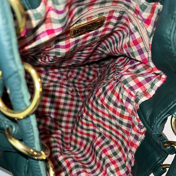 Bechamel- dark green leather bucket bag, backpack - Picture 7 of 9